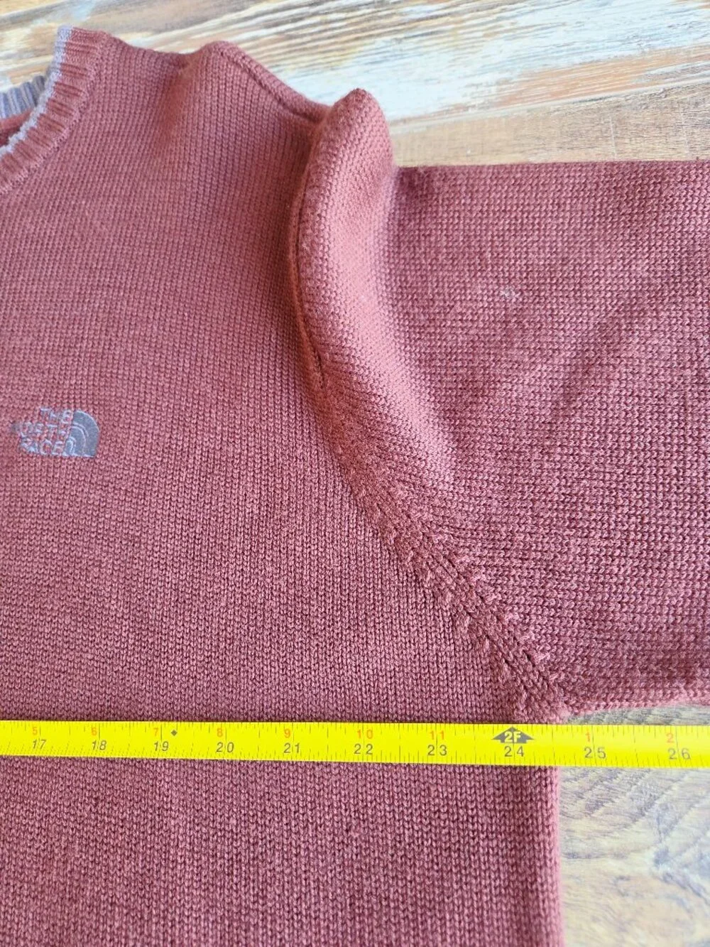 The North Face A5 Series Wool Blend Ribbed-Crew neck Sweater Brown